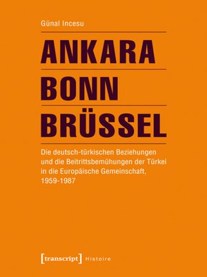 cover image of Ankara--Bonn--Brüssel